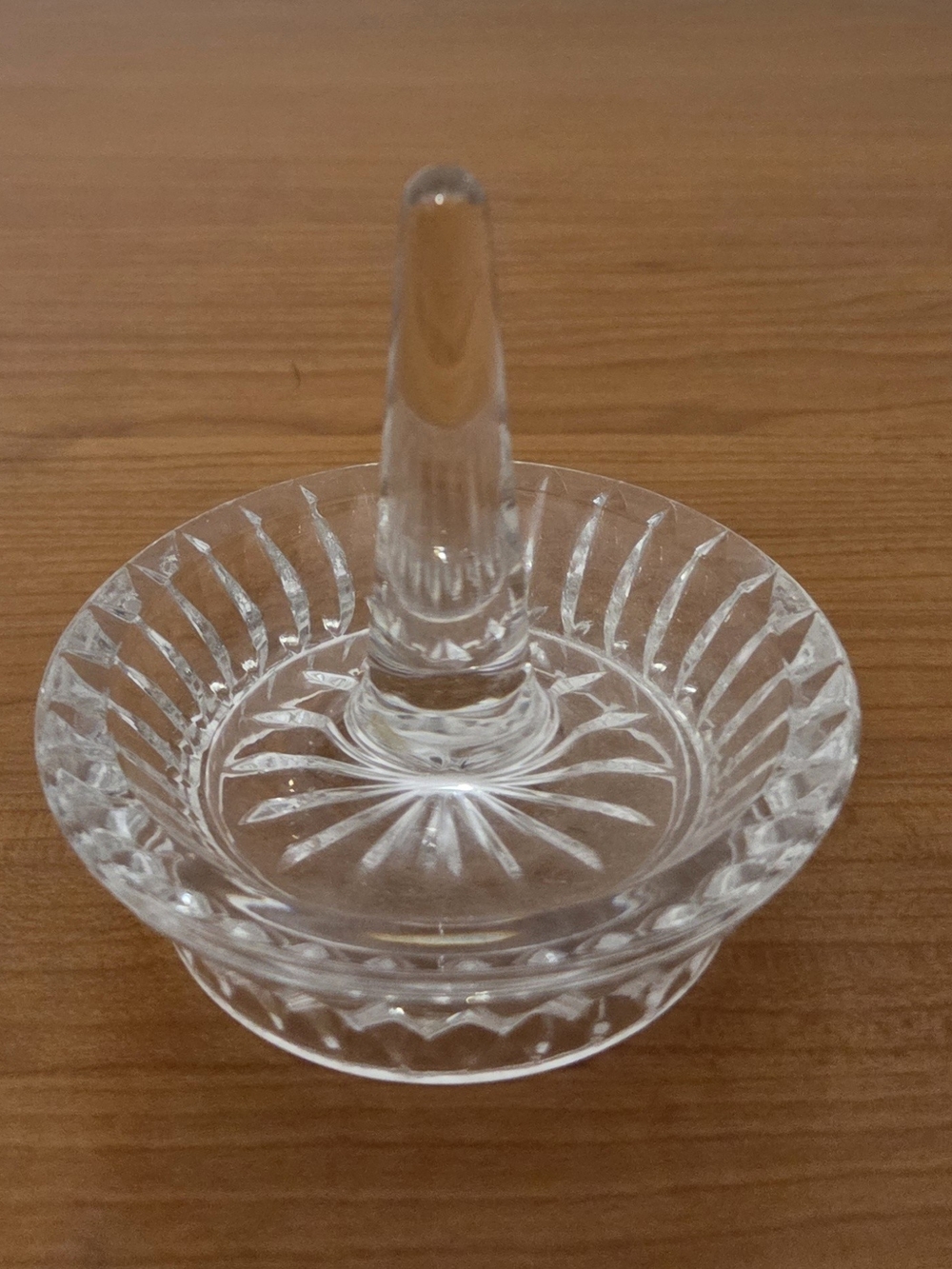 Vintage Clear Glass Ring Holder